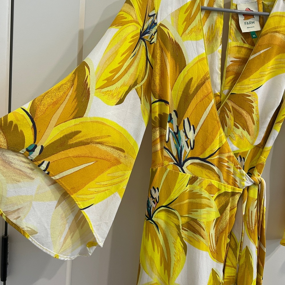 Farm Rio Azalea Wrap Dress | Size XS - Picture 4 of 16